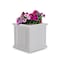 Mayne Cape Cod Patio Planter 14x14 - White 4836-W - alternate 3